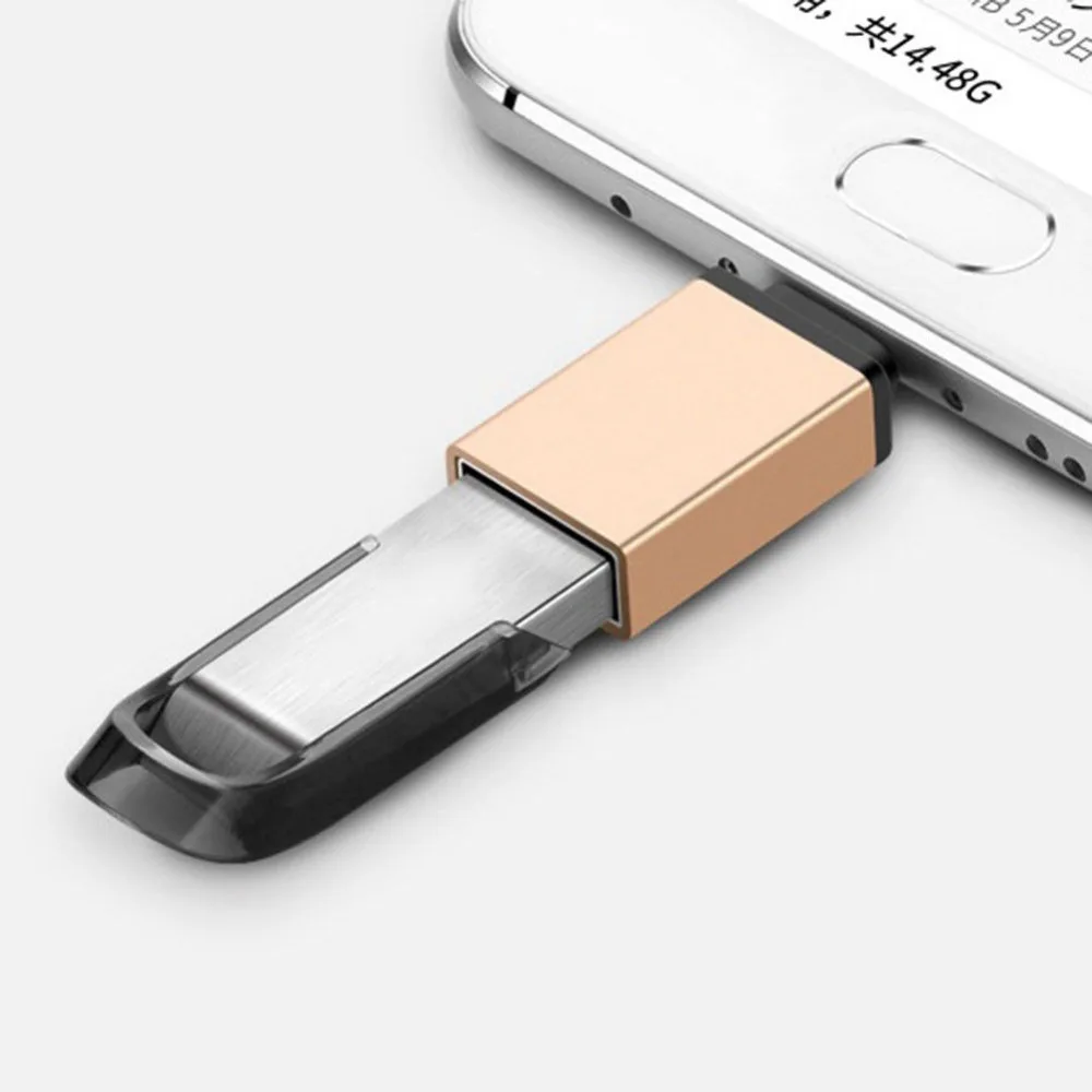 USB-C тип-c к USB мини-адаптер OTG 3,0 конвертер для samsung Galaxy Note8 высокоскоростные сертифицированные аксессуары для мобильных телефонов зарядное устройство