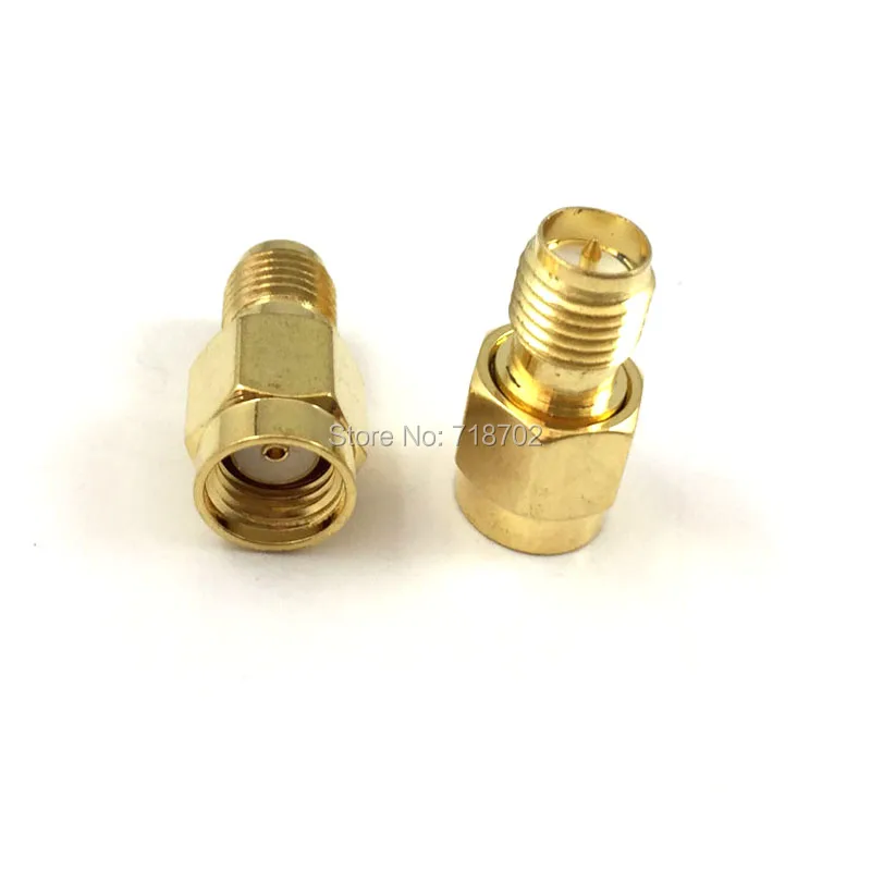 Occus - Adaptador Chapado En Oro SMA Hembra A SMA Hembra, Conector RF