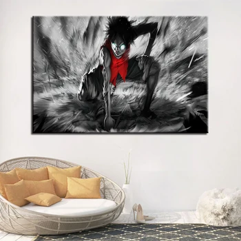 

Painting Home Decorative Modular Picture 1 Panel One Piece Animation HD Wall Art Canvas Framework Prints Poster For Living Room