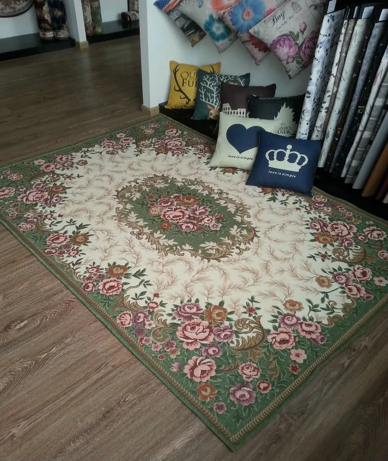 Модный цветочный Противоскользящий жаккардовый ковер для дома, гостиной/столовой спальни, коврик