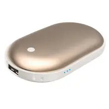 Creative 2 in 1 Power Bank Hand Warmer 4000mah Portable Pebble Mobile Power USB Winter Warm Hands Mini Electric Hot Device
