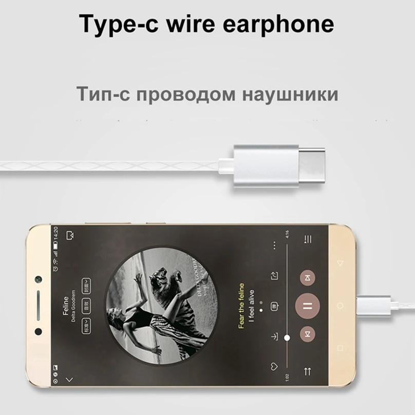 Icoque наушники для Leeco USB Type c с микрофоном Letv Le 2 Pro Max In ear гарнитура Тип