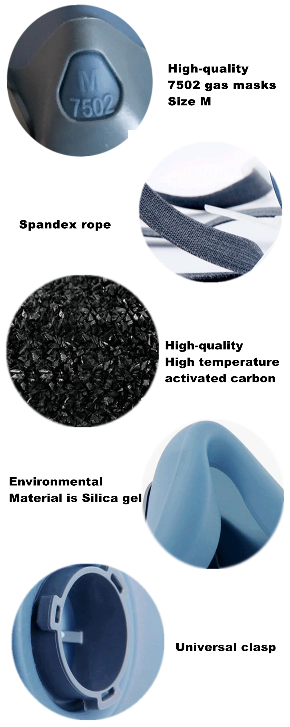 Reusable Respirator Mask Gas Mask Portable Respirator Black protective glasses Fire masks 201801051540