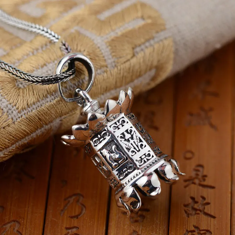 

FNJ Linglong Tower Pendant 925 Silver Hang Pure Original S925 Thai Silver Pendants Women for Jewelry Making