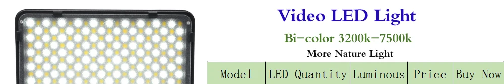 Mcoplus Bi color 198 светодиодный светильник для видео 3200 K/7500 K Регулировка цветовой температуры для DV видеокамеры и цифровой зеркальной камеры
