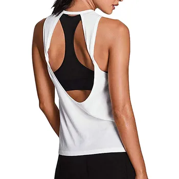 

Women Activewear Sexy Open Back Yoga Shirt Workout Sports Gym Tank Tops Vest women yoga tops new dropshipping