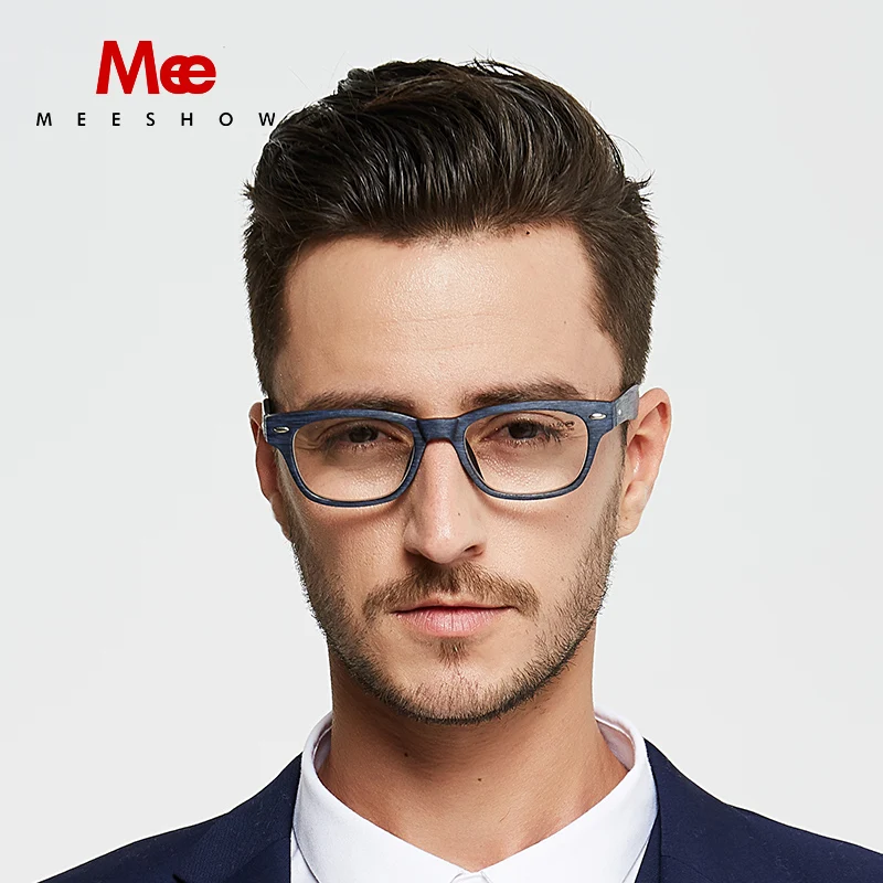 2019 new reading glasses Woody Blue Europe style Men women retro