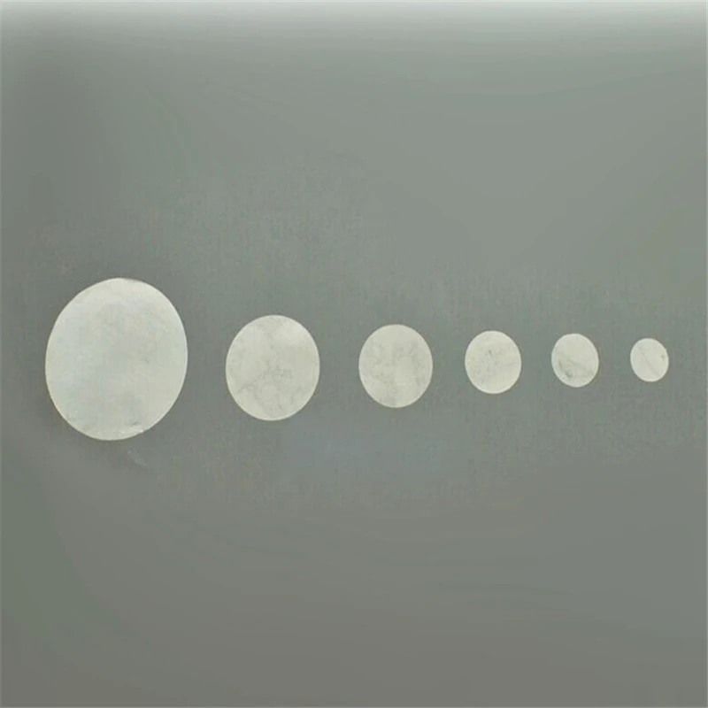 Self Adhesive Stickers 1 Sheet Self Adhesive Clear Round Gloss Stickers Wafer Seal Transparent Dot Sticker Label