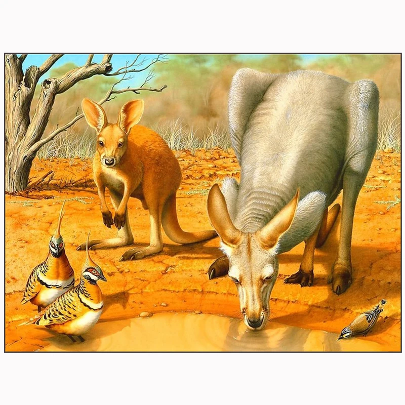 5D Diy Diamond Painting Embroidery Kangaroo bird Full Square Round Mosaic Wedding DecorationZP-1723 | Дом и сад