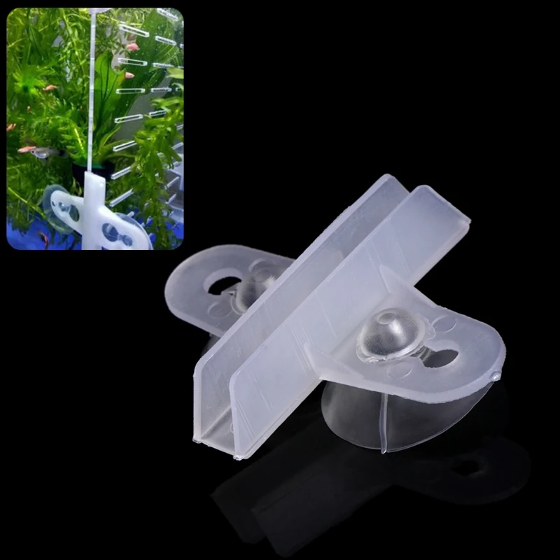 5pcs Aquarium Fish Tank Divider Suction Cup Divider Plastic Sheet Holder Set New