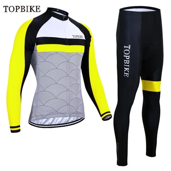 

TOPBIKE Winter Thermal Fleece Cycling Jersey long sleeve Pants Ropa ciclismo sets Bicycle Bike Clothing maillot equipment suits