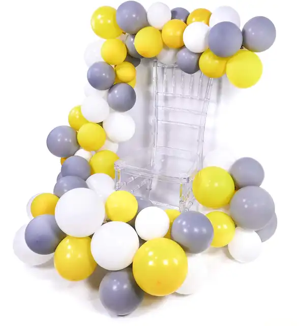 Online Shop 100pcs 10 Inch Matte Balloons Gray White Yellow Ballon