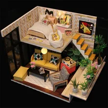 Праздник DIY Дом с мебелью музыкальная Обложка M031 Миниатюрная модель подарок для взрослых украшения Для детей игрушка разведки