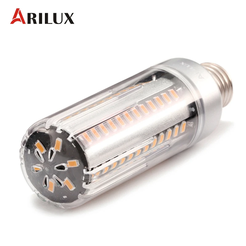 ARILUX светодиодный светильник E27 E14 5 Вт 7 Вт 9 Вт 12 Вт 15 Вт 20 Вт 25 Вт 5736 SMD алюминиевый без мерцания кукурузный светодиодный светильник AC 85-265 в