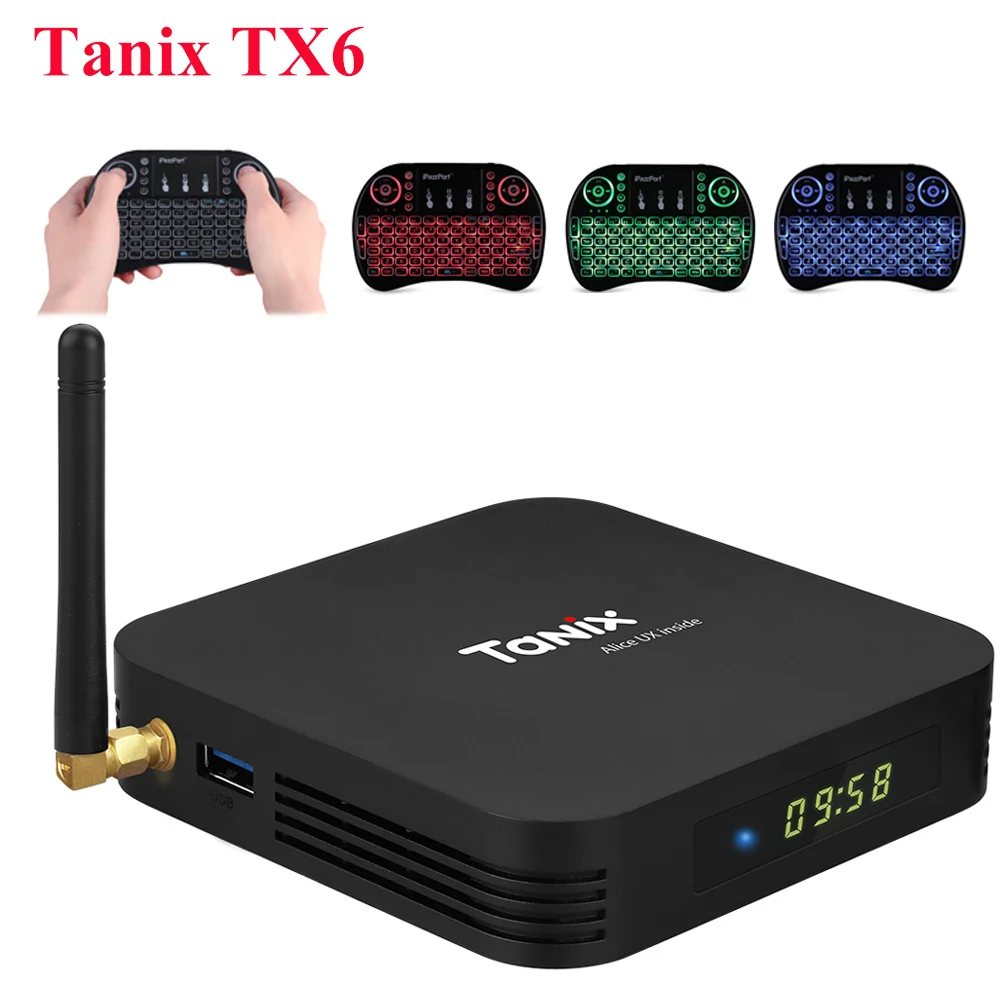 

Tanix TX6 4GB 32GB Android TV Box H6 Quad Core USD3.0 Dual Wifi BT4.2 4K 4GB 64GB Set Top BOX