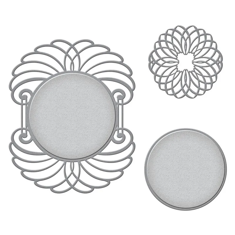 

Swovo Lace Circle Layered Metal Cutting Dies Stencils DIY Scrapbooking Embossing Paper Cards Die Cuts Photo Album Make Craft