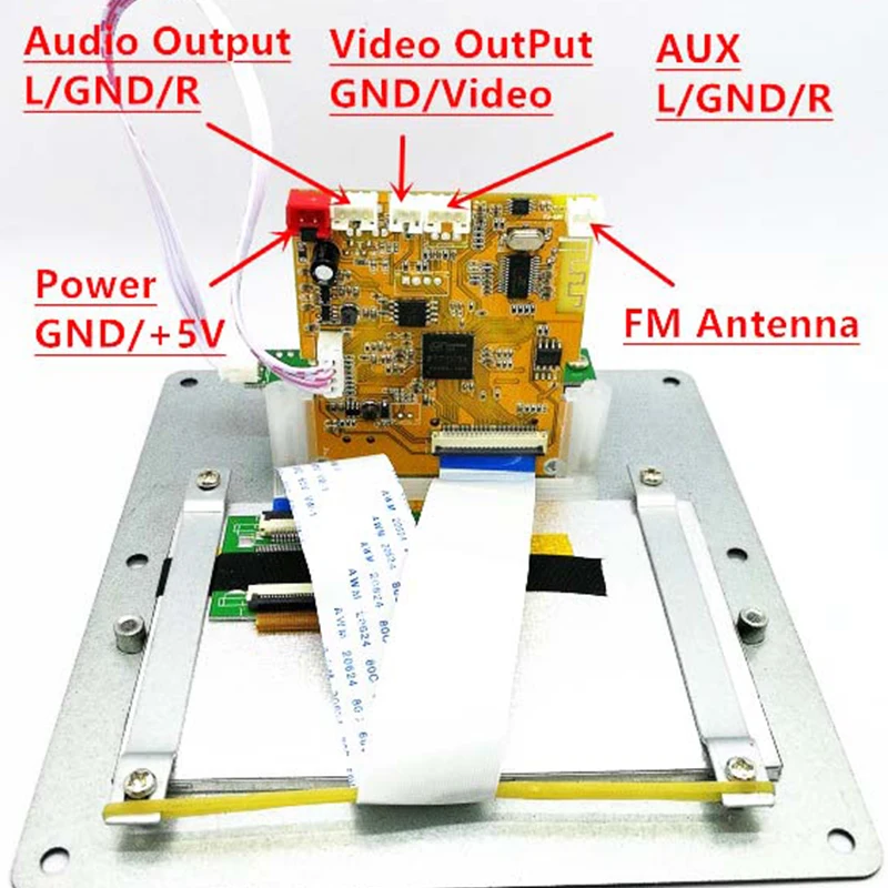 Модуль Bluetooth без потерь DTS беспроводной аудио видео декодер ЖК экран mp4/mp5 HD APE/WAV/MP3