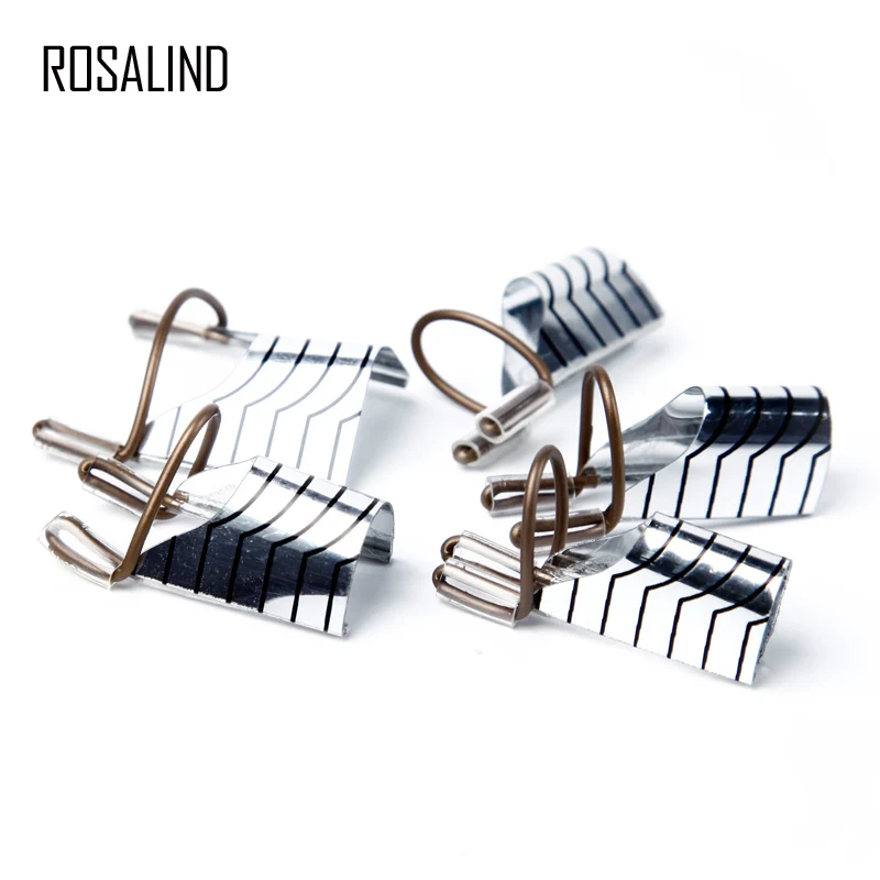 ROSALIND 5 шт./кор. формы для наращивания ногтей гель средство для покрытия лаком искусство оформления ногтей регулируемые формы для строительства