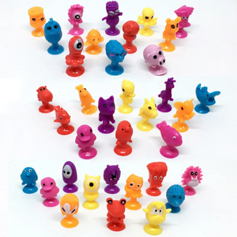 

10pcs/set Sucker Small Monster Twisted Egg Toy Cartoon Powerful Miniature Plastic Animal Doll Toy Set
