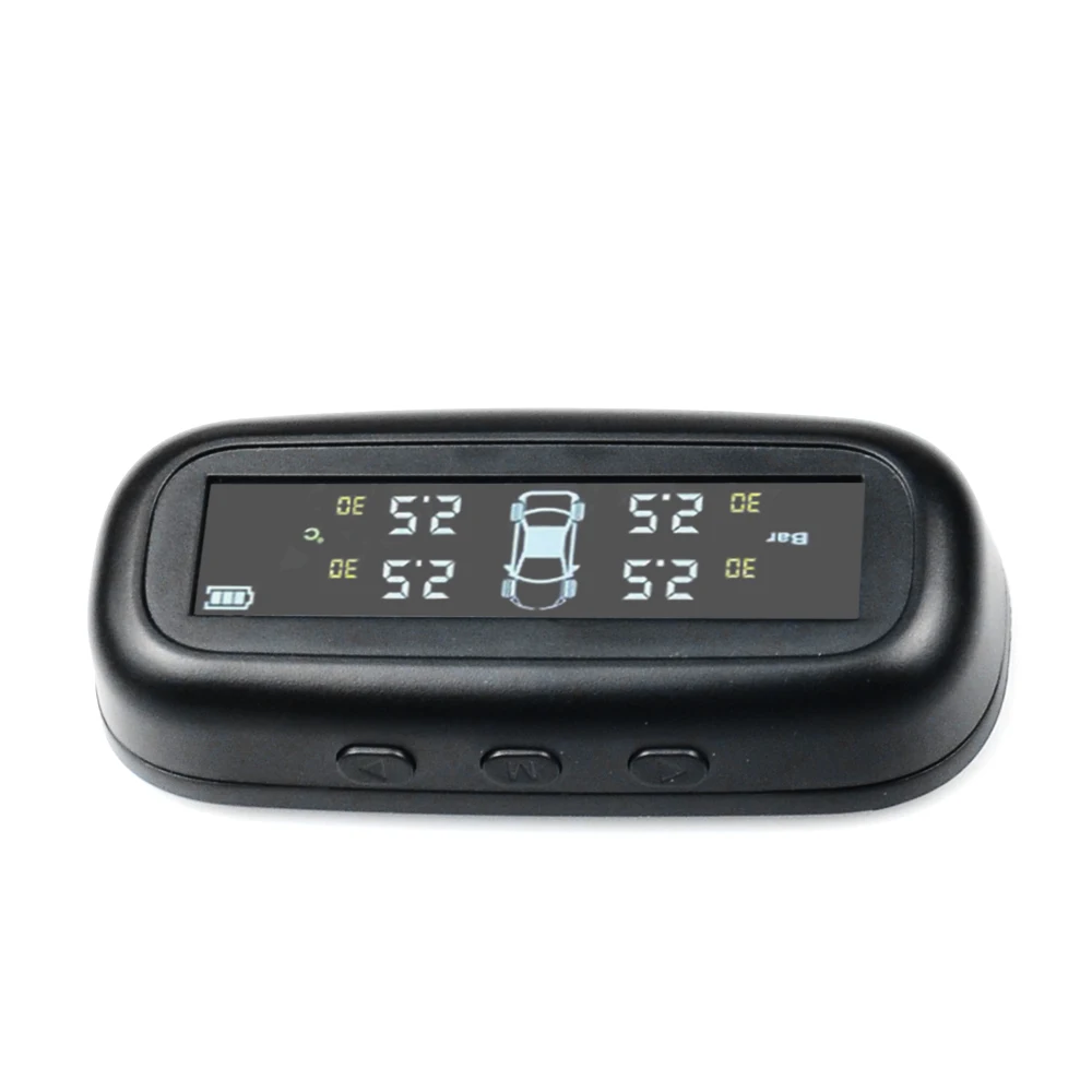 Beautiful Original Internal Solar TPMS Car Tire Pressure Alarm Monitor System Display Temperature Warning Fuel Save 4 Sensors