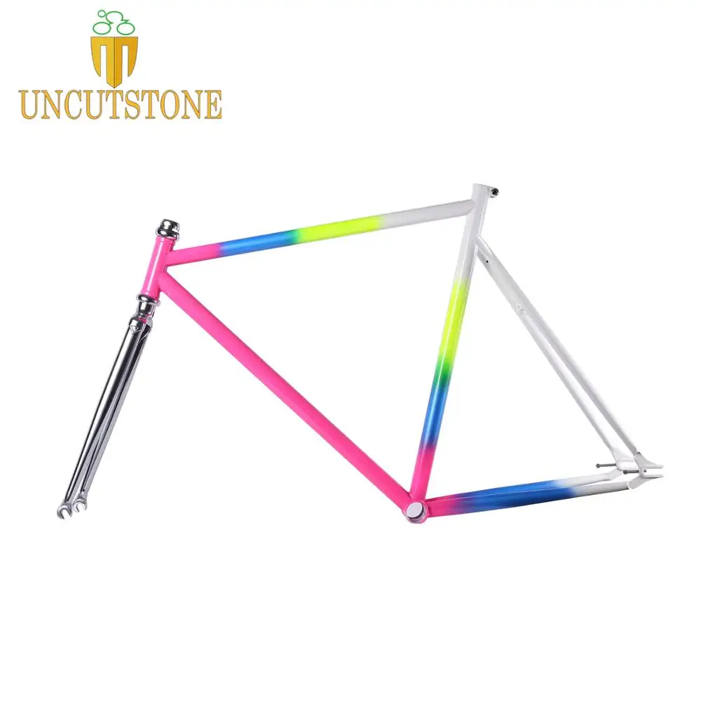 

fixie bike frame fixed gear bike frame road 700C bicycle 54 cm 56cm 58cm 60cm Customized color 4130 Chrome molybdenum steel