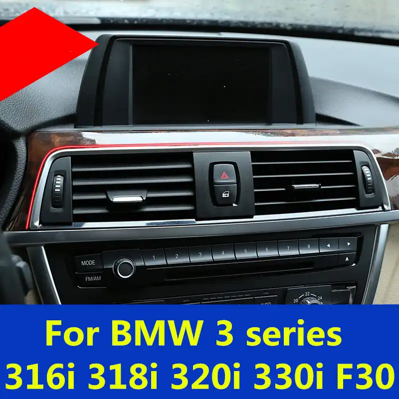 Panel de control de salida de ventilación de aire Cubierta Trim Para BMW 3 Series E90 318 320 325 11 T3 SIL