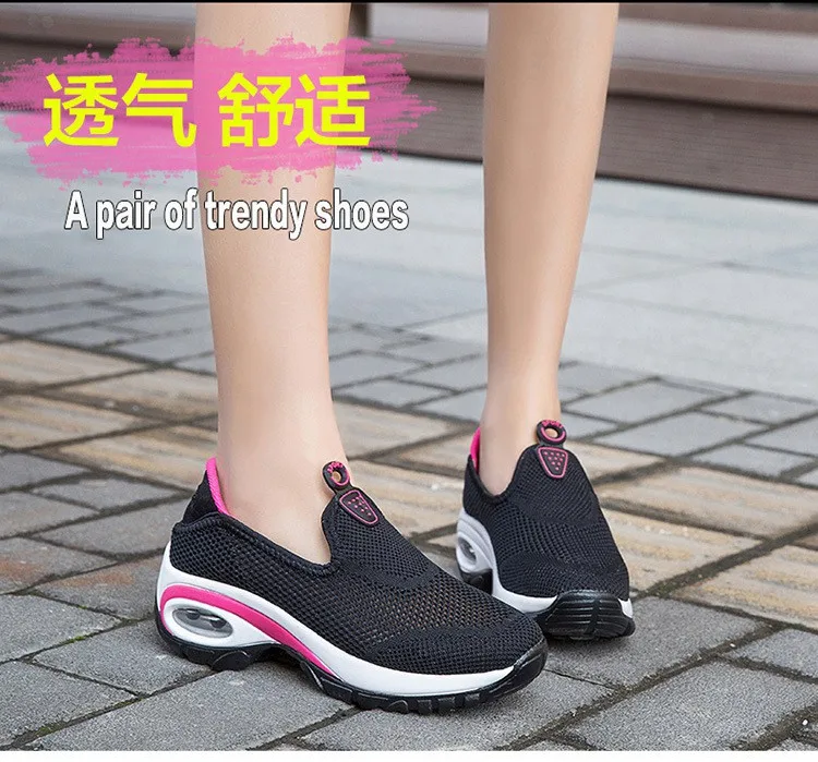 Летняя стильная женская обувь для бега дышащая воздушная сетчатая повседневная обувь Feminino уличные треккинговые кроссовки