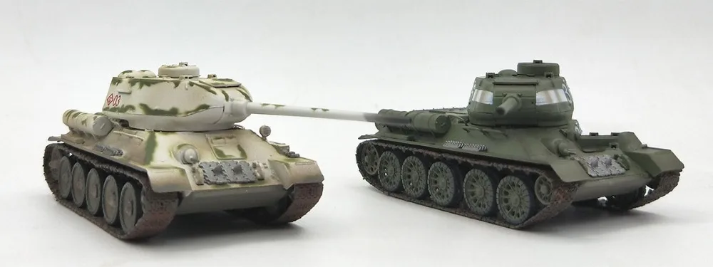 1: 72 модель резервуара для T34 85 во время Второй мировой войны трубач готовый
