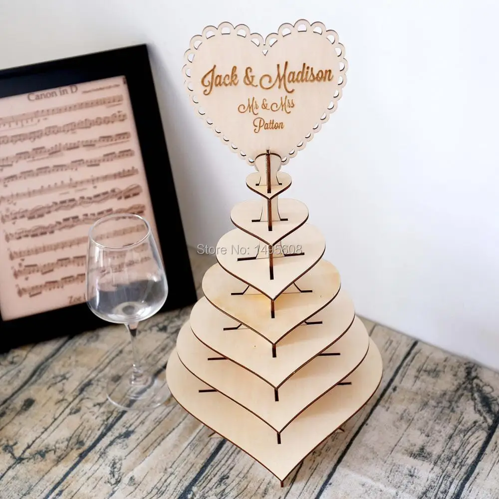 

Personalised Love Heart Shape Chocolate SWEET STAND Gift
