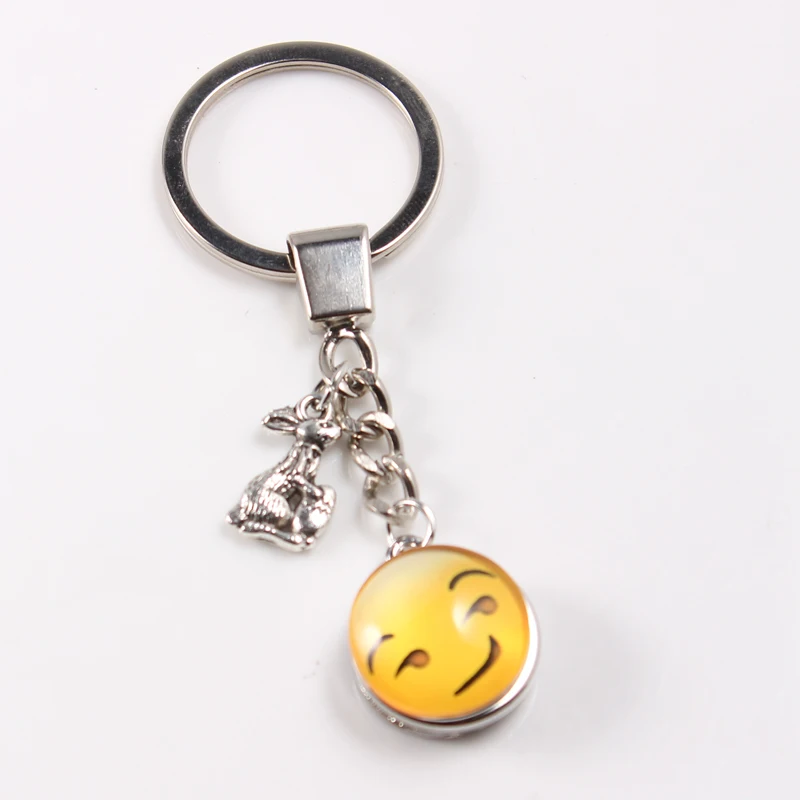 Buy 2017 Cute Snap Button Emoji Keychain 18mm Emoji