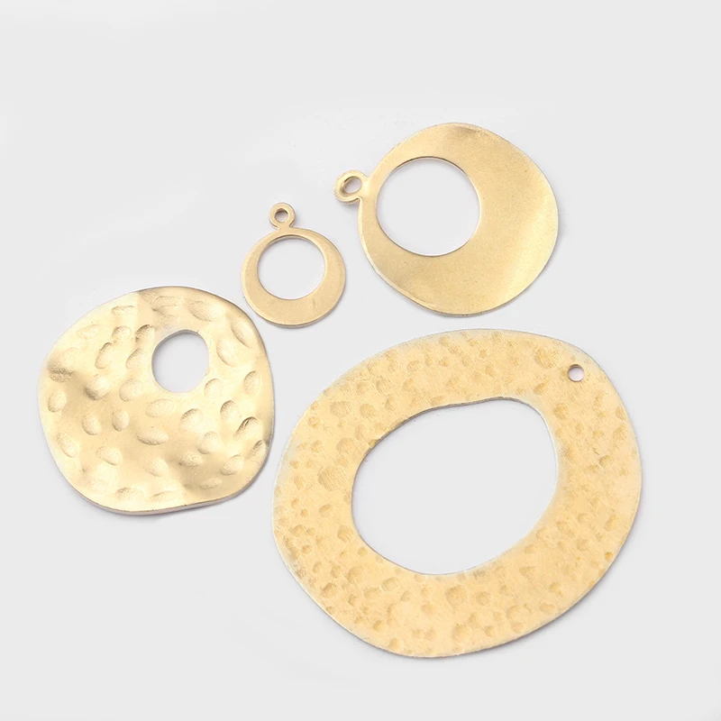 1 упаковка модные необработанные латунные полые круглые кулоны и Подвески DIY ожерелье серьги аксессуары для изготовления ювелирных изделий