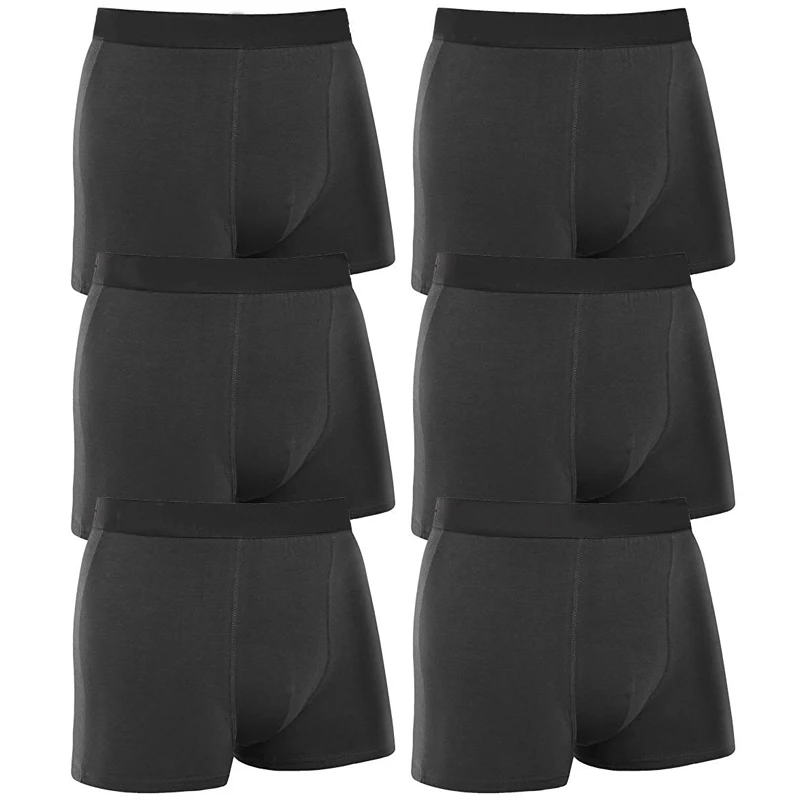 

6pcs/lot Brand cotton Boxer Men Underwear Mens Shorts Boxers Black Sexy Homme Underpants Cheap Underclothes Cotton Underwaist
