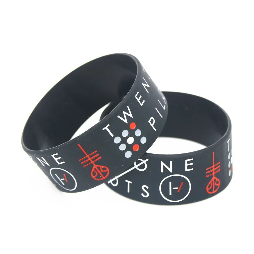1 шт. горячая Распродажа силиконовый браслет Twenty One Pilots 21 черный для любителей