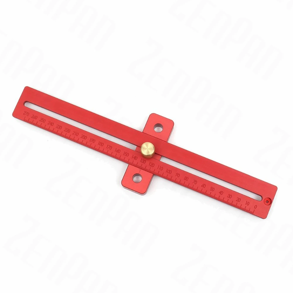 U/R Aluminum Measuring Ruler String Stroke Straight Line Drawing Woodworking Tool Woodworking Tool Flat with Hardened Pirotype 270mm Color : Red U/R Aluminum Measuring Ruler String Stroke Straight Line Drawing Woodworking Tool Woodworking Tool Flat with Hardened Pirotype 270mm Color : Red