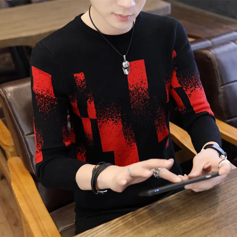 

Soft And Warm Sweater Men 2018 New Autumn&Winter Hip Hop Pullover Men Long Sleeve Slim Fit Mens Christmas Sweater