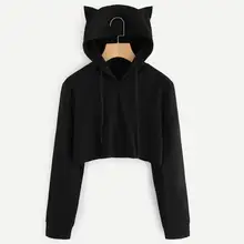Women's Hooded Pullover Tops Dropshipping Fashion Sweatshirt Womens Cat Ear Long Sleeve Hoodie Sweatshirt Women's Hooded Pullover Tops Dropshipping Fashion Sweatshirt Womens Cat Ear Long Sleeve Hoodie Sweatshirt