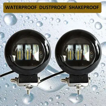

6D Lens 5 Inch Round Square Led Work Light 12V For Car SUV Trucks 4x4 Offroad Motorcycle Auto Working Driving Lights