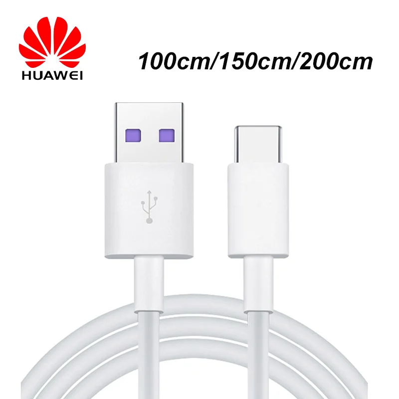 

1/1.5/2m Original SuperCharge 5A Cable USB Type C Fast Charger Cabel Huawei P20/pro Mate10/Pro P10 Plus Honor V10 10 note 10