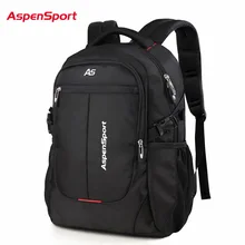 AspenSport, дорожные сумки, рюкзаки для ноутбука, для мужчин, подходят под 16 дюймов, для компьютера, бизнес, водонепроницаемые, для колледжа, школьные сумки, черные