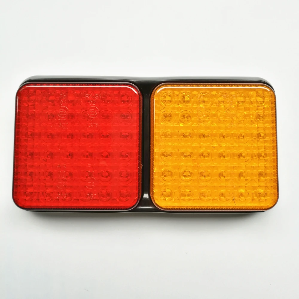 

Waterproof 72 LED Taillight Red Yellow for Truck Trailer E-mark approval Stop lamp light source led Indicator(6.3)