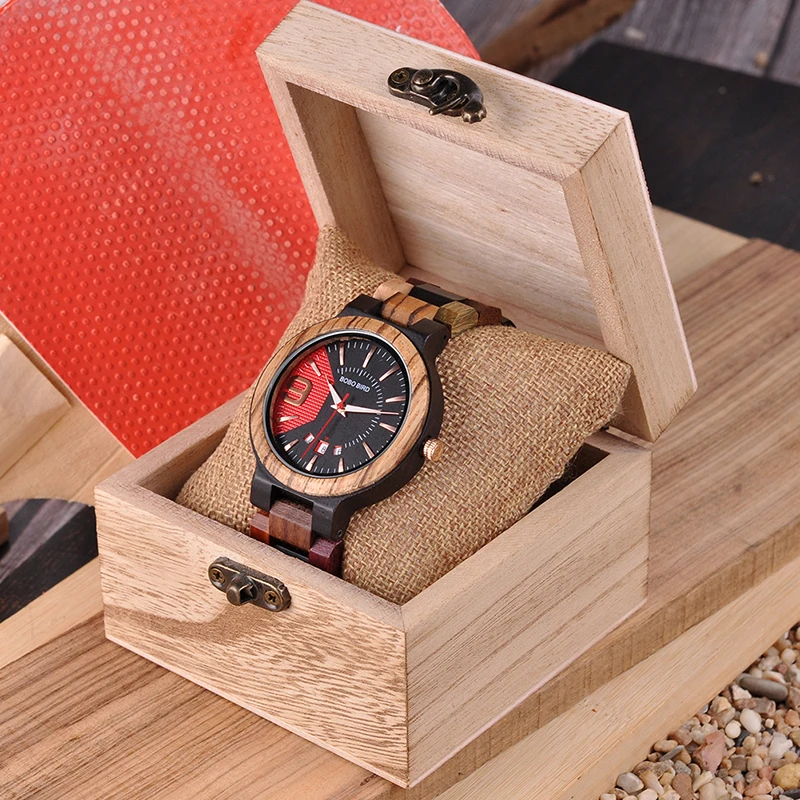 Наручные часы марки Relogio Masculino от BOBO BIRD в деревянном корпусе, мужские роскошные часы на свидание, кварцевые наручные часы в деревянном корпусе, прекрасный подарок мужчине, мужские наручные часы, W-Q13