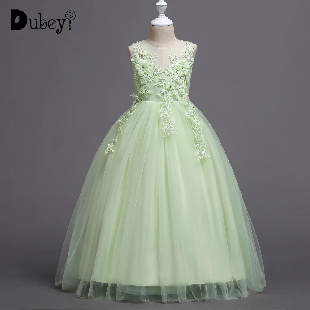 

5-14 Years Flower Girl Pageant Princess Dress Elegant First Communion Party Decorations Teenager Girl Party Dress