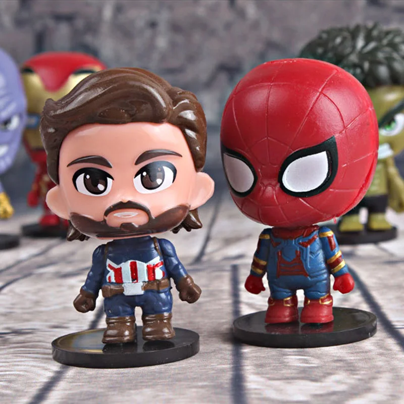 Disney версии Marvel Мстители фигурку периферийных устройств Человек паук Железный