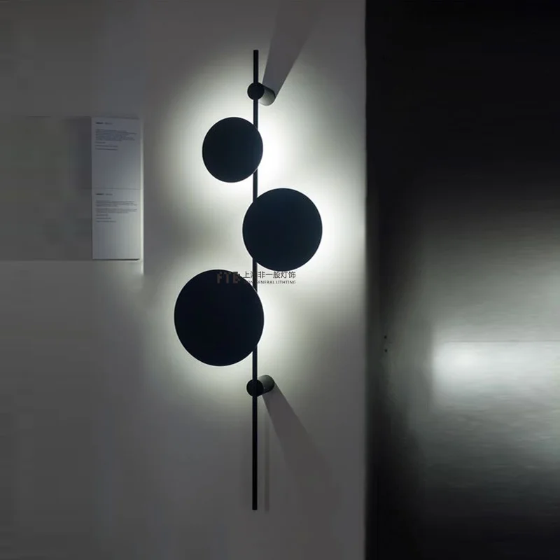 

Led Sconce Indoor Nordic Style Designer Art Living Room Bedroom Planet Light Luxury Decoration Wall Lamp Dia25cm H100cm