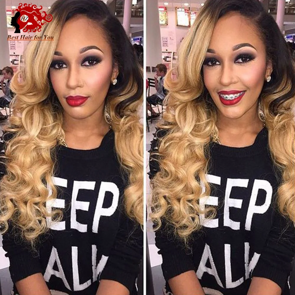 100 Brazilian Human Hair Ombre Lace Wigs 1b 27 Full Lace Wigs