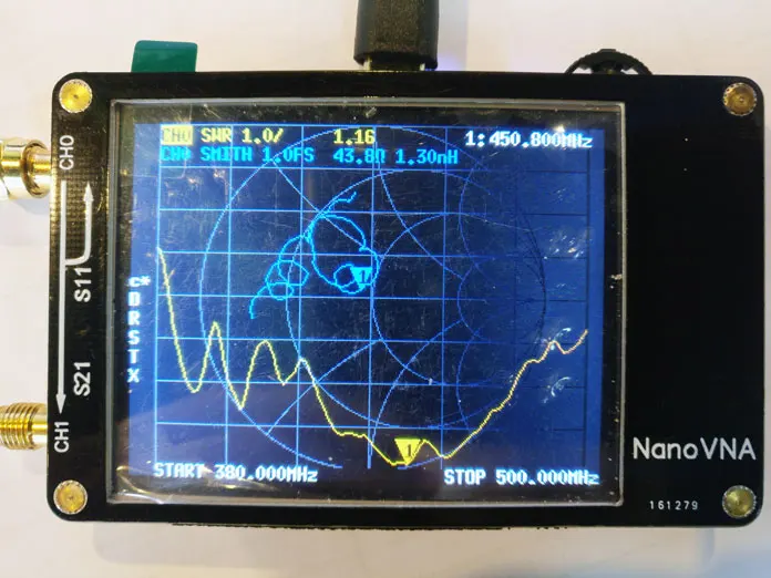 NanoVNA vector network analyzer 2.8 inch LCD TFT Screen Antenna Analyzer V MF HF VHF UHF 50KHz~ 900MHz with built-in battery