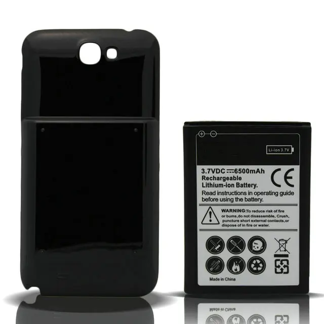 

1x 6500mAh Extended Battery + 2 Optional Color Back Cover For Samsung Galaxy Note 2 II N7100 N7105 I605 I607 R950 T889 L900 I317
