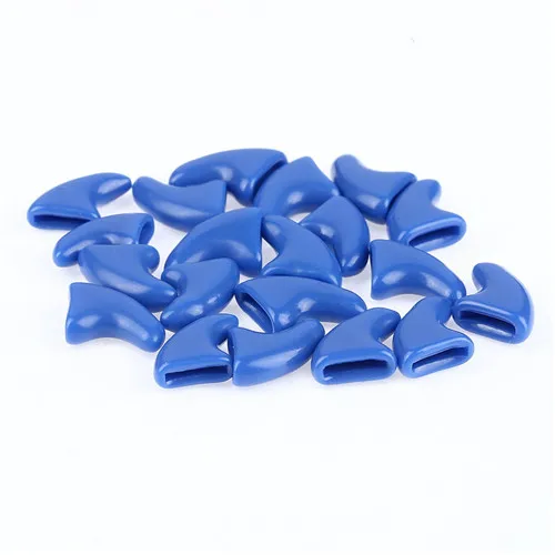 Buy 100Pcs Colorful Soft Rubber Pet Cats Claw Nail Covers with Glue