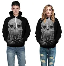 Miduo New Fashion Hoodie Women/men 3d Print Sweatshirt Space Galaxy Long-sleeved Shirt Graphic Hoodies Tops