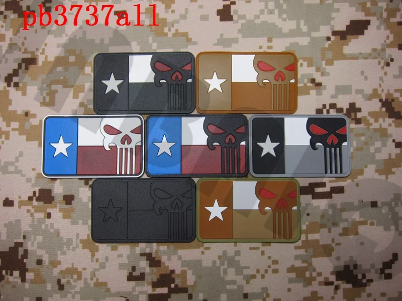 3D ПВХ патч США Техасский череп флаг Резиновый | Дом и сад